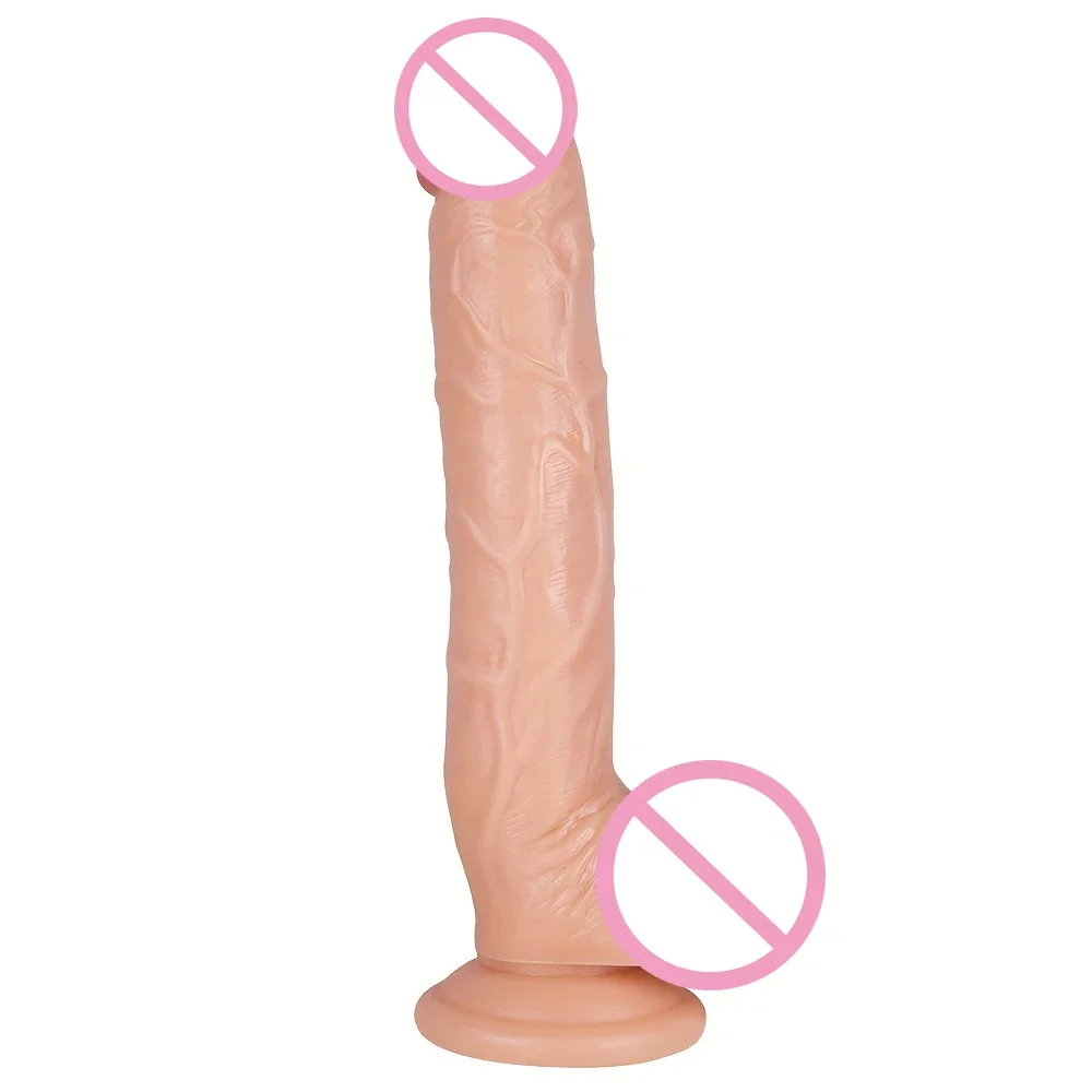 11inch/28cm Realistic Dildo Cock for Women Anal Sex Toys Huge Fake Penis with Suction Cup Flexible G-spot Curved Shaft and Ball