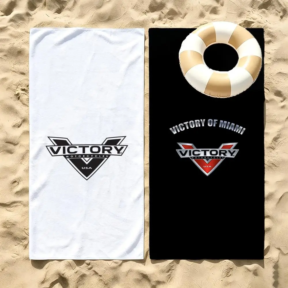 Brand Victory Motorcycles Towel Microfiber beach towel, quick-dry, sand-free, ultra-fine fiber, super soft.