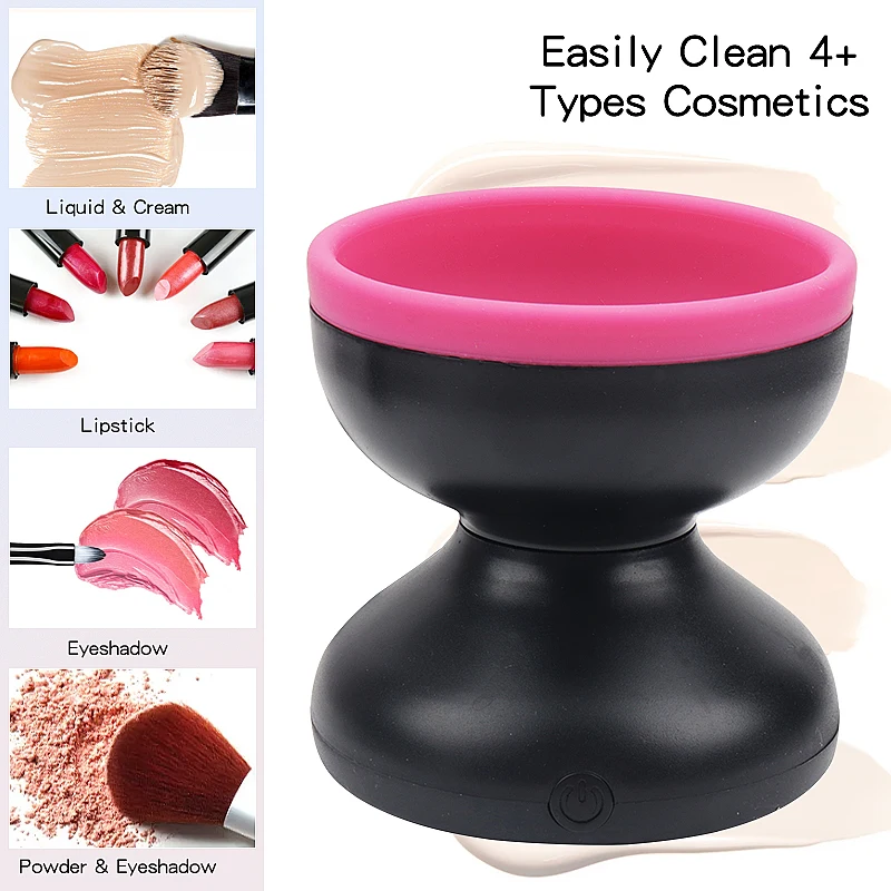 Makeup Brush Cleaner Machine Portable Electric USB Cosmetic Brush Cleaning Tools For All Size Brushes Clean Wash Beauty Tool