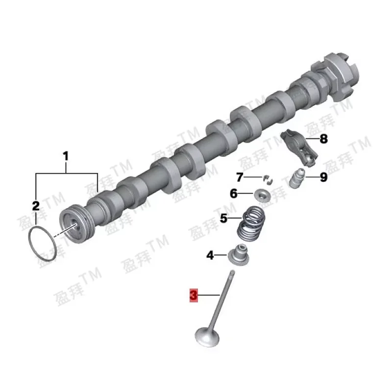 1F2 111 4i1 F21 116 i1F 211 18i 3F3 032 0ie d صمام التحكم عمود الحدبات صمام العادم صمام عادم المحرك صمام العادم #2