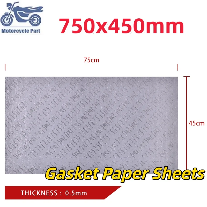 Padding Paper 750X450mm Gasket Paper Pad DIY Universal Motorcycle Cars Engine Seal Tear-Resistant Heat-Resistant Oil-Resistant