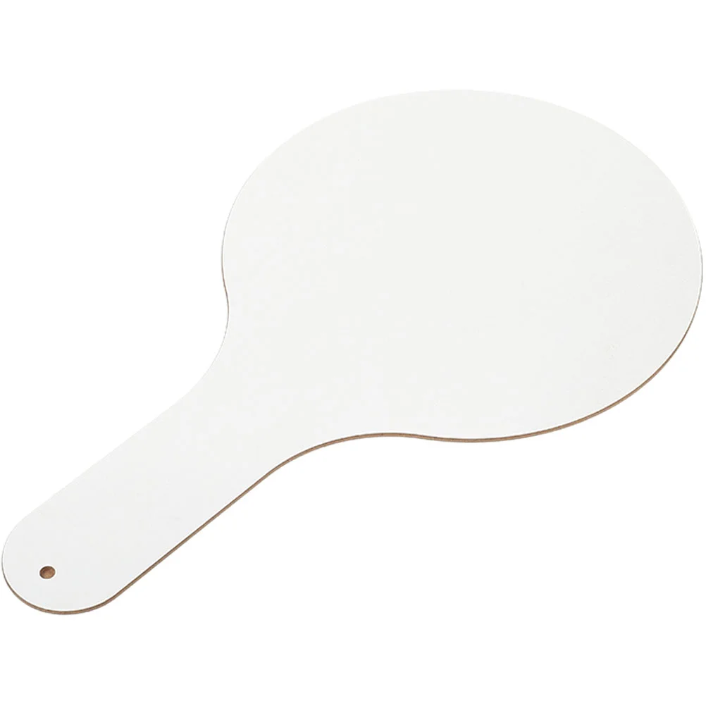 Hand in Holding Sign Wooden White Boards Korean School Supplies Portable Answer Paddle Reusable Handle Student