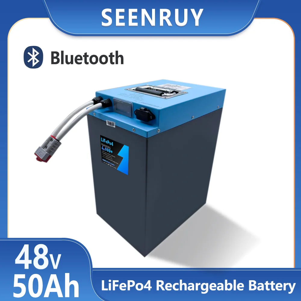 

48V 50AH Lifepo4 Rechargeable Battery Pack Built-in 30A 50A 80A BMS for electric motorcycl Eletric tools with 10A Charger