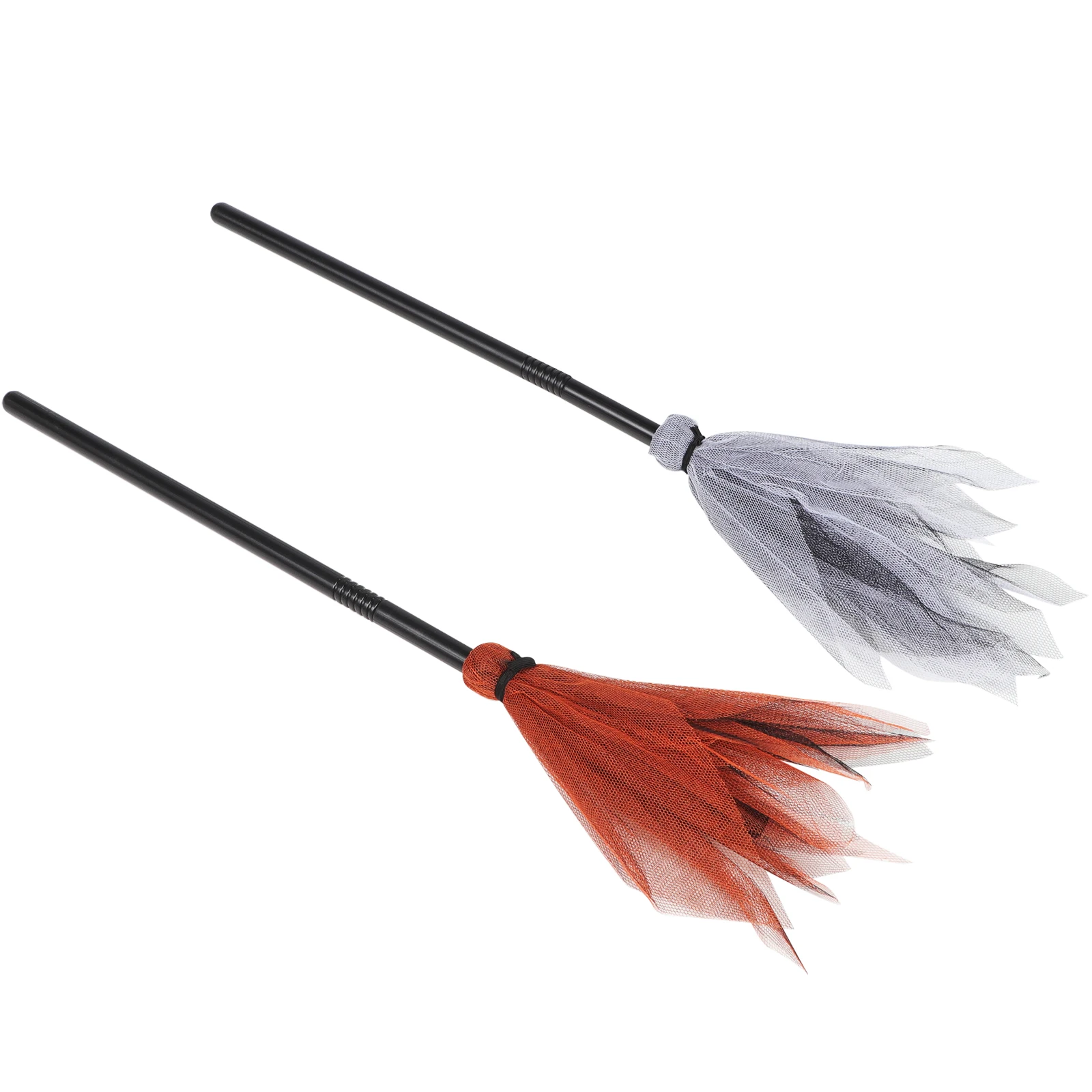 

2pcs Halloween Witch Broom Decor Wear Resistant Cosplay Broomstick For s Party Prop Witch Theme Masquerade Festival Stage