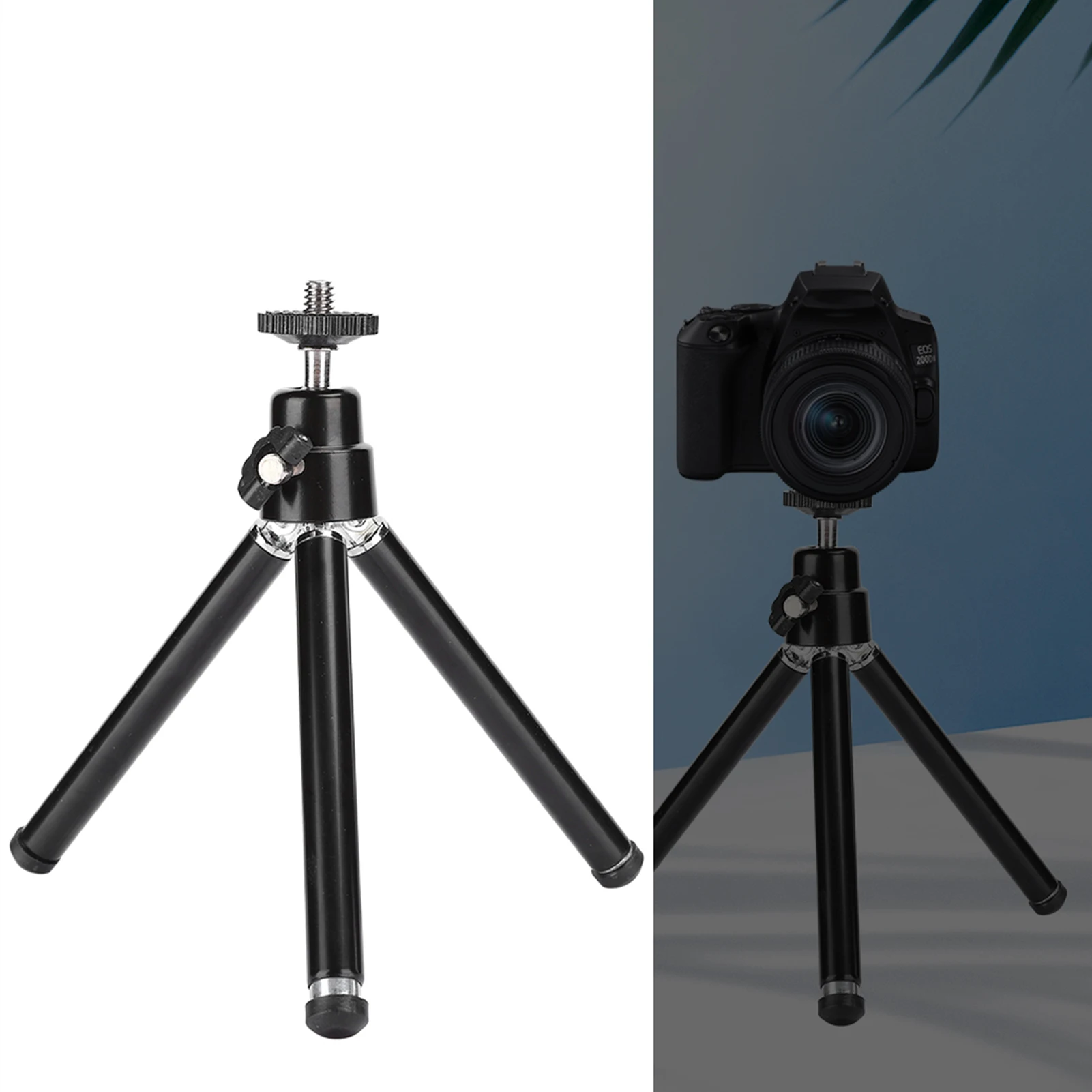 

Adjustable Table Desktop Bracket Mini Foldable Portable Compact Camera Tripod For Travel