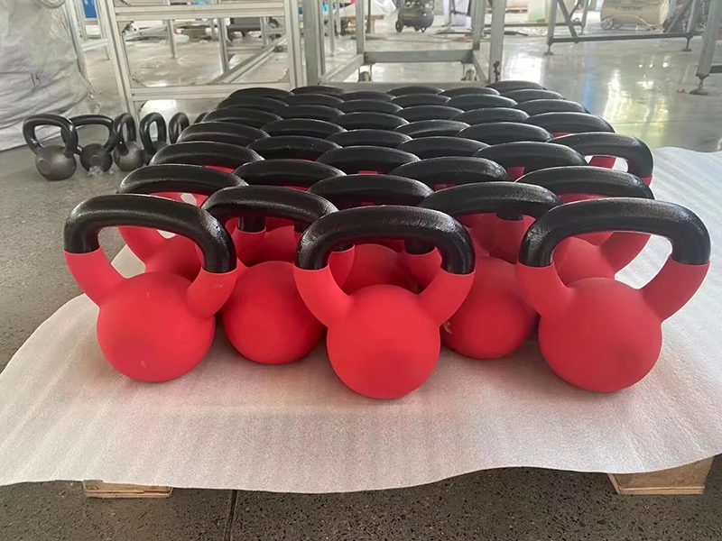 جرس Kettlebells PVC عالي الجودة متوفر بجميع الأحجام والألوان المتعددة للقوة والتدريب على أجراس Kettlebells #4