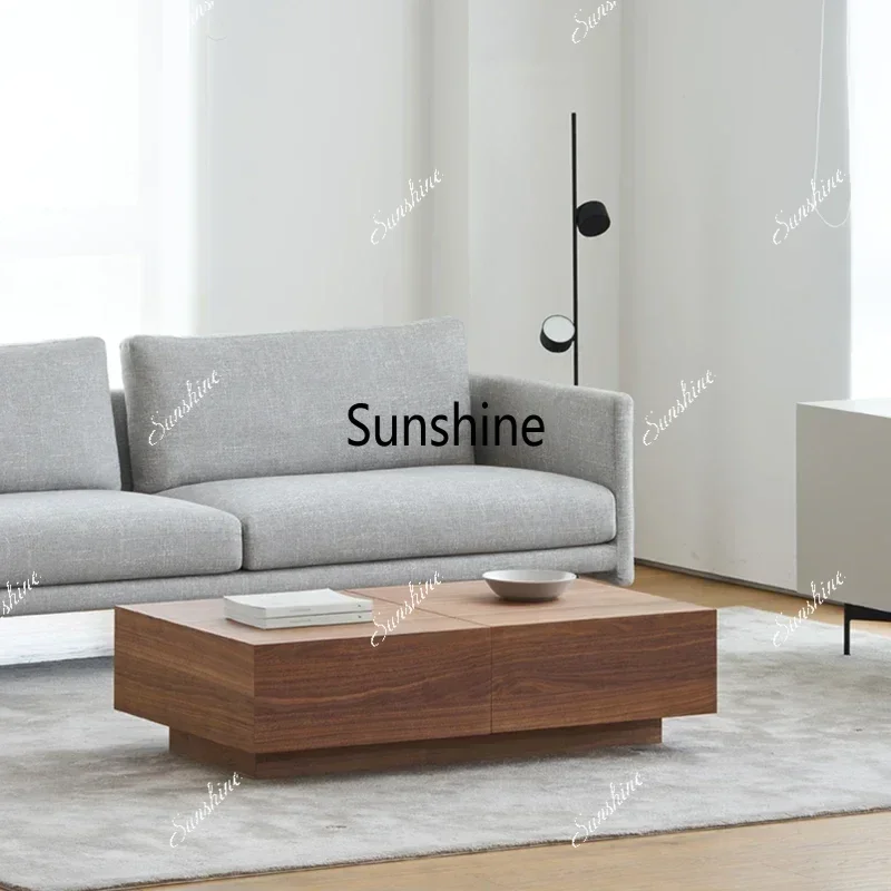 

Italian Simplesolid Wood Coffee Table Modern Small Apartment Complete Living Room Center Table Mesa De Centro De Sala Furniture