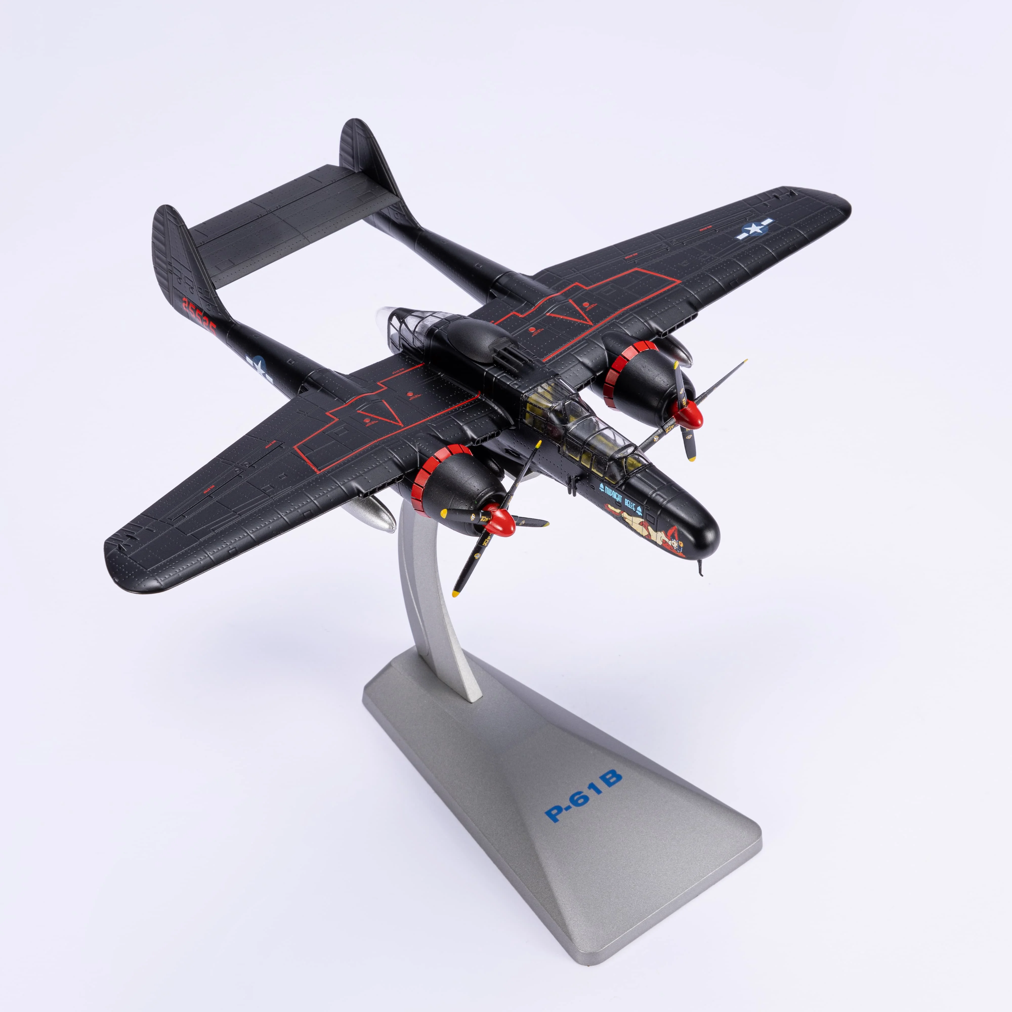 P-61B 1/72 Scale Model airplane (including base) Scale model Home decoration English version color box Creative gift