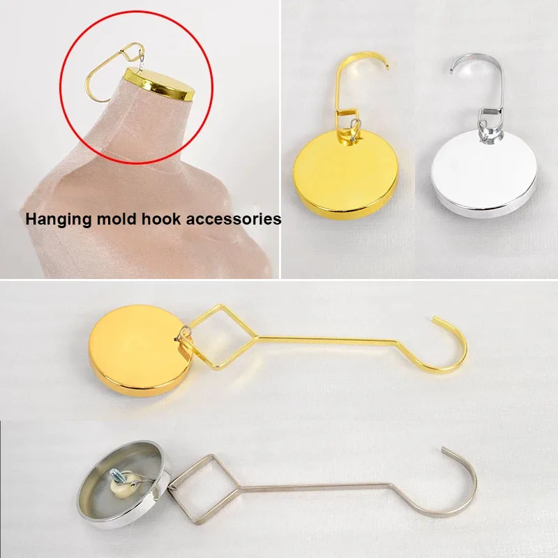 8mm Screw Mannequin Hanging Hook Replacement Parts for Wedding Dress Evening Gown Clothes Display Stand Accessory