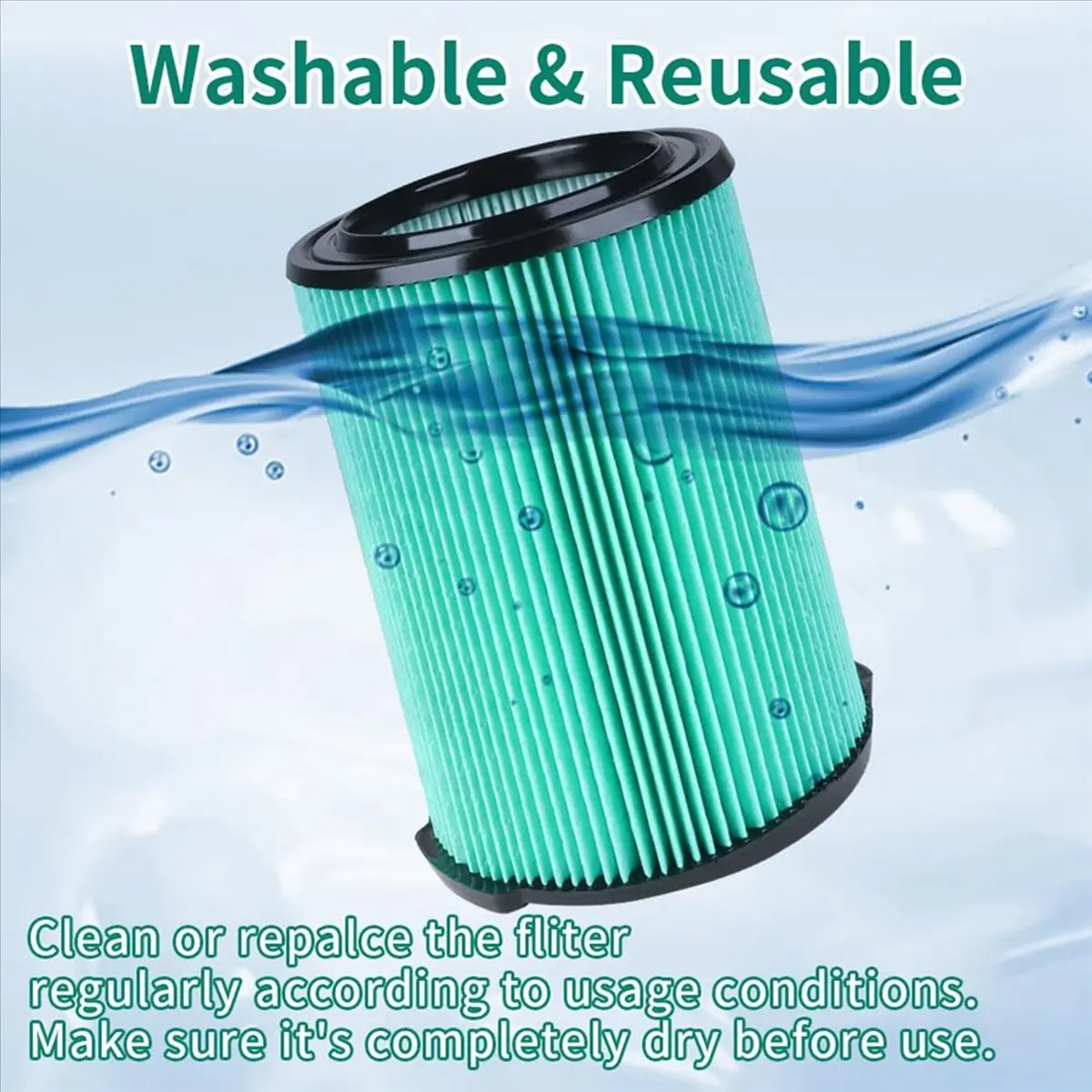 DT971 TO 5-Layer VF6000 Replacement Filter for 5-20 Gallon Wet Dry Vacuums WD5500 WD0671 WD6425 WD7000