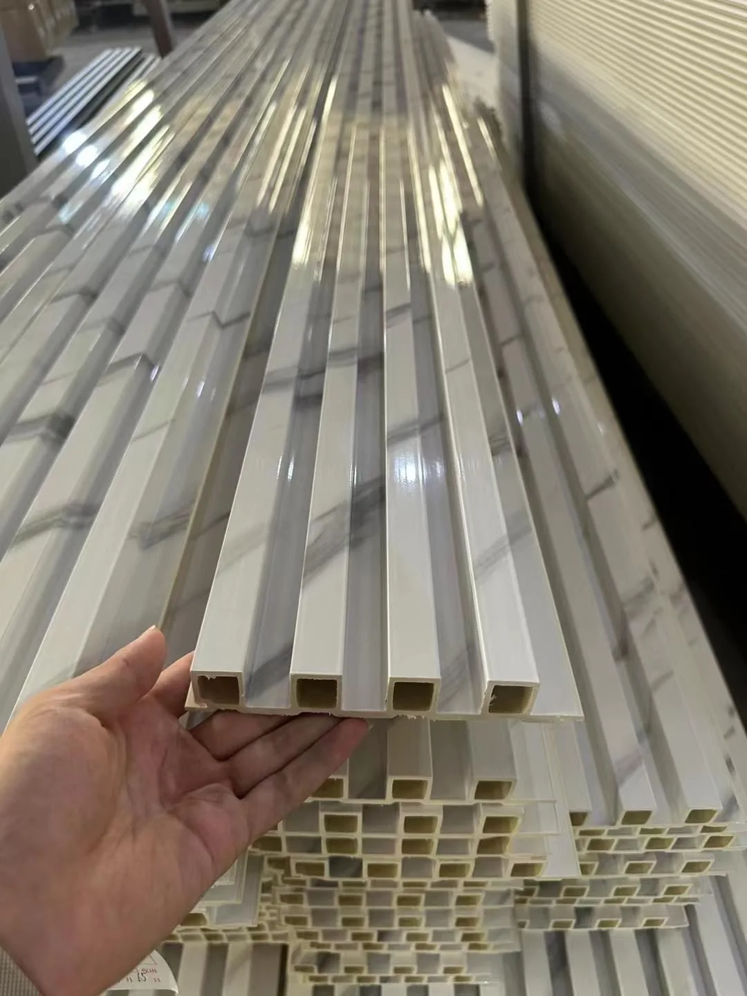 2026 Waterproof Fireproof Wood Plastic Composite (WPC) Fluted Wall Panel for Indoor Decoration for Living Room Usepromote sales
