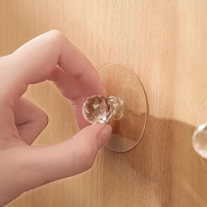 Stick-on Handles Self-adhesive Handle Sliding Door Knobs Cabinet Handle for Drawer Closet Glass Door Push Pull Helper