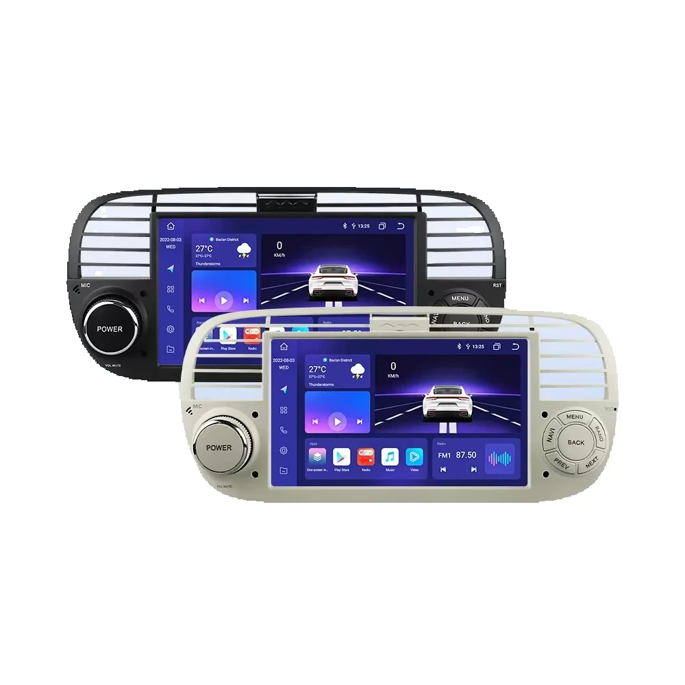 7" Hizpo Android Autoradio für FIAT 500 2007 - 2015 Intelligenzsystem GPS RDS DSP Auto CarPlay UI7862 Steuergerät Quad Octa Core