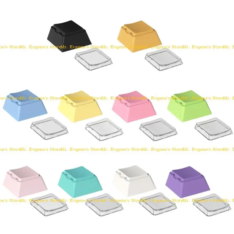 

D08B PBT+PC Keycap 8pcs Dye Sublimation Keycaps Cheey 1U For Office And Gaming Use