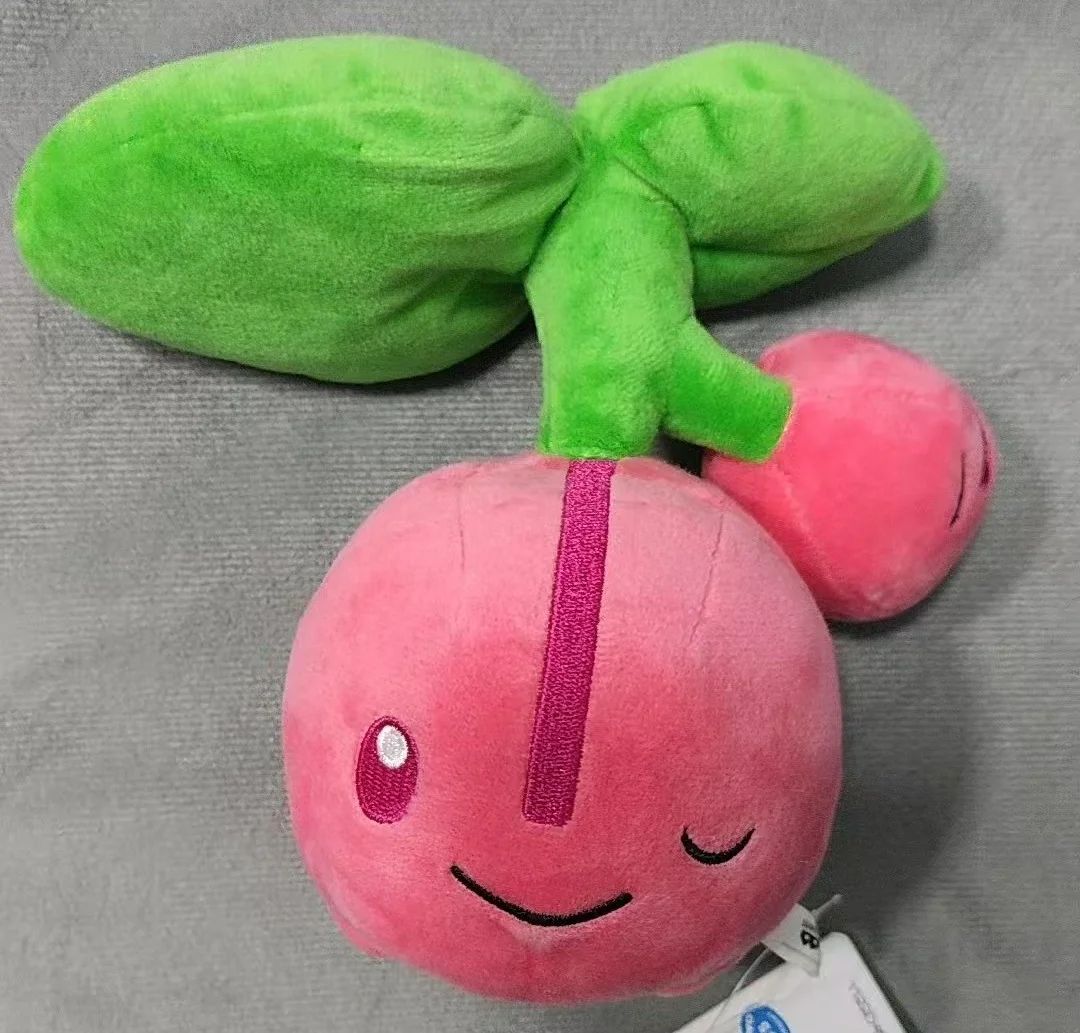 Japanese Pokemon Wink Relaxation Time Series Cherubi Decompress Plush Toy Dolls Girls Cute Soft Birthday Christmas Gifts