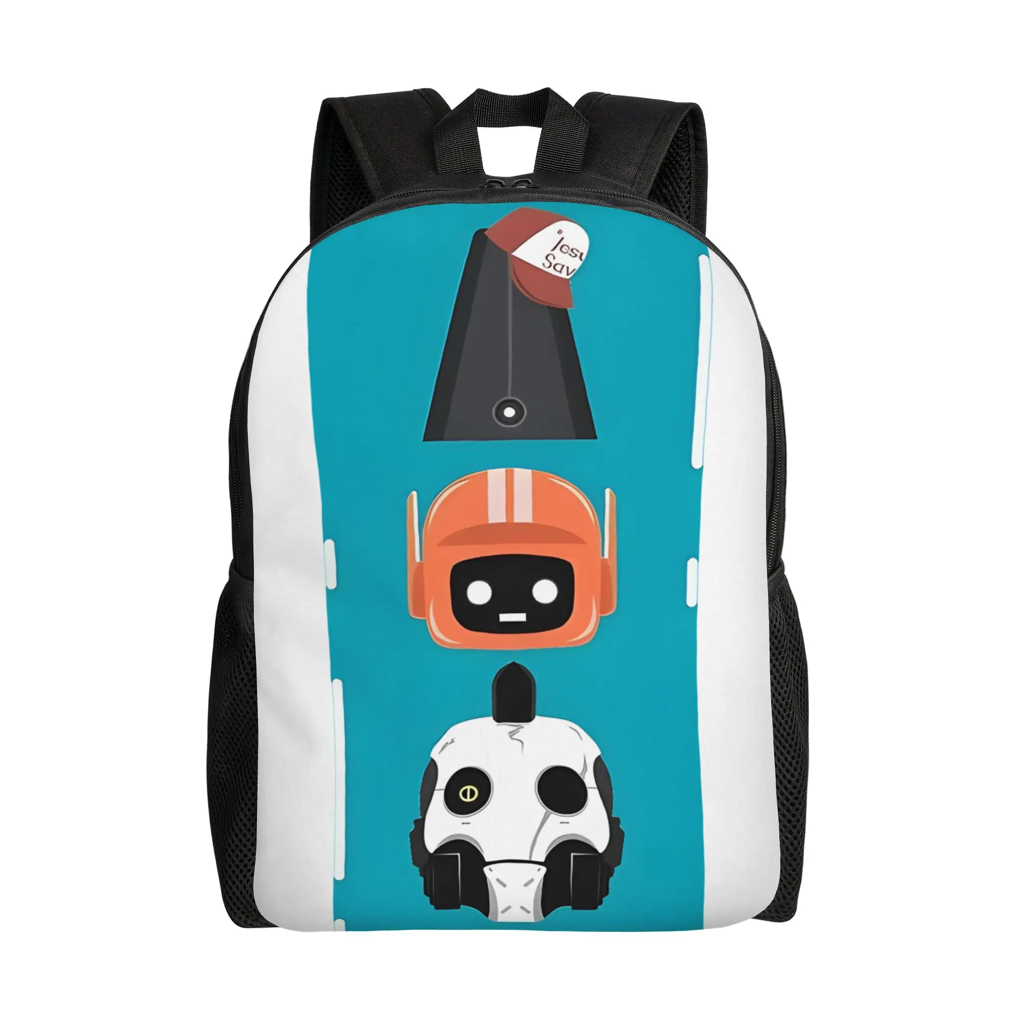

lLove Death Robots Three Robots lLove Death and Robots Backpack Ladies Daily Large Capacity Schoolbag Back To School Season