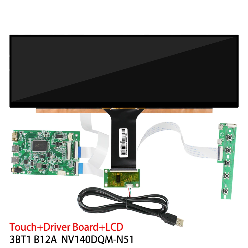 14 zoll Original BOE NV140DQM-N51 TFT Lcd Panel Oled Modul Bildschirm HD 1920x550 Kontrast 1200:1 für Automotive Display