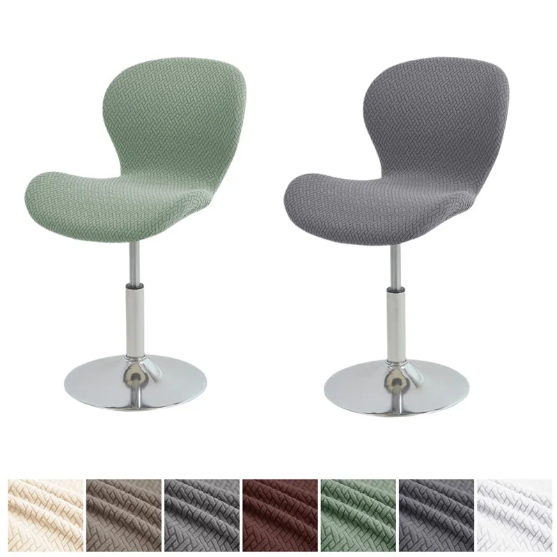 1/2 Stück Jacquard Elastische Schmetterlings-Stuhlhussen Stretch-Spandex Gebogene Esszimmerstuhlbezüge für Küchen- und Hochzeitsstühle