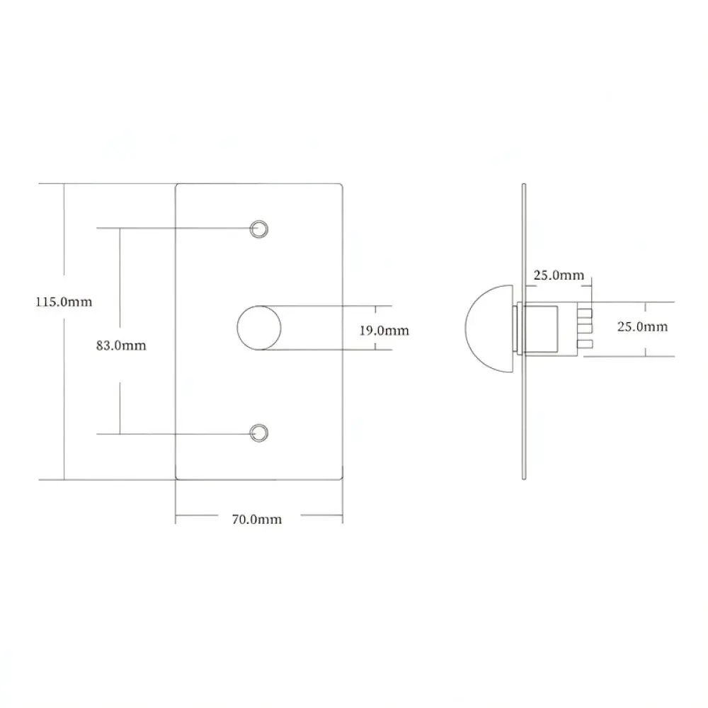For For Feiluotuo S870M1 Security Doorbell Switch Self Reset Access Control Push Button Electric Lock Exit Release Device