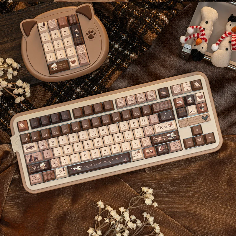 

Fleeting bookish theme retro style keycap PBT high value new original five-sided hot sublimation suitable mechanical keyboard