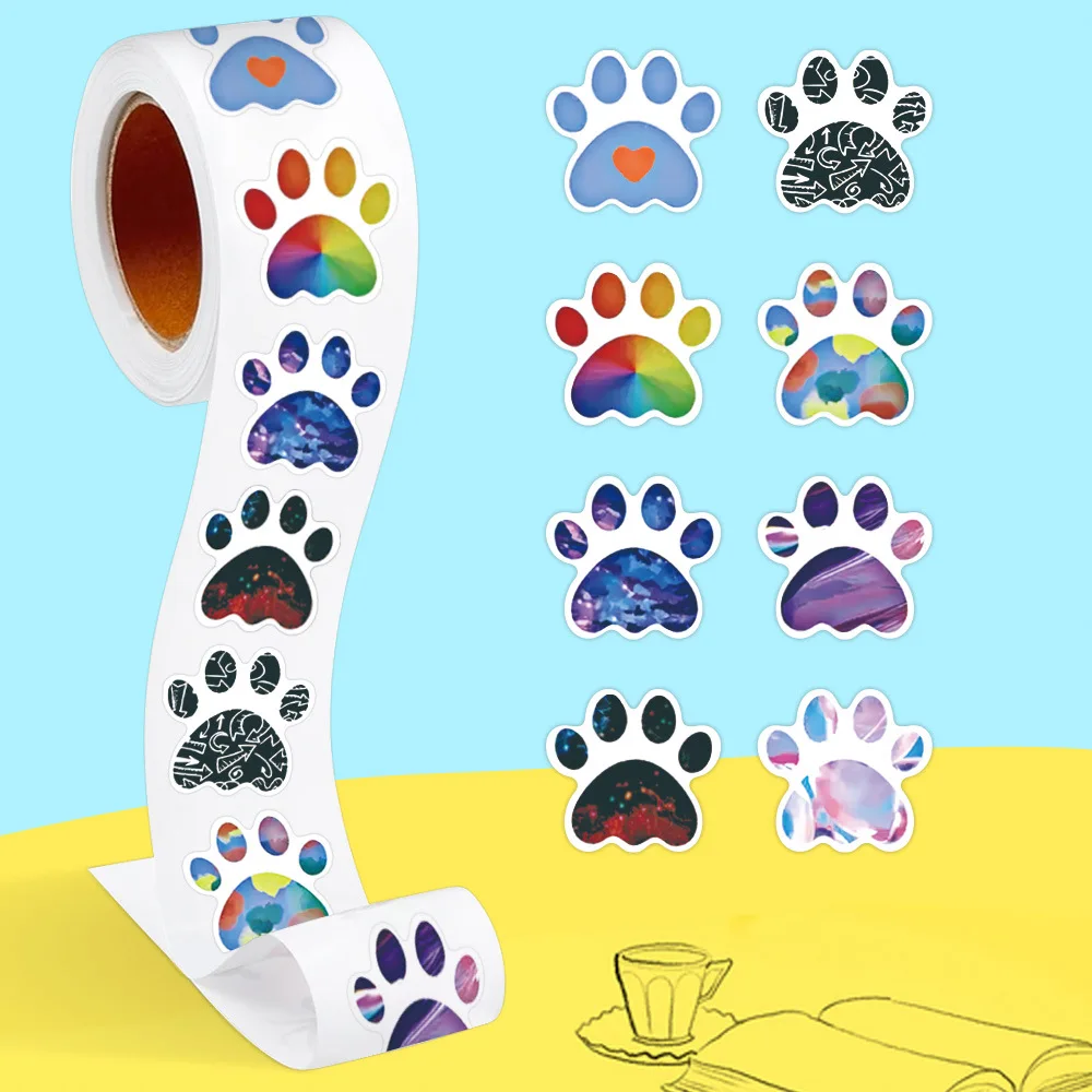 50-500pc-bonito-gato-pata-animal-dos-desenhos-animados-recompensa-adesivo-etiqueta-de-vedacao-papelaria-diy-decoracao-scrapbooking-material-escolar