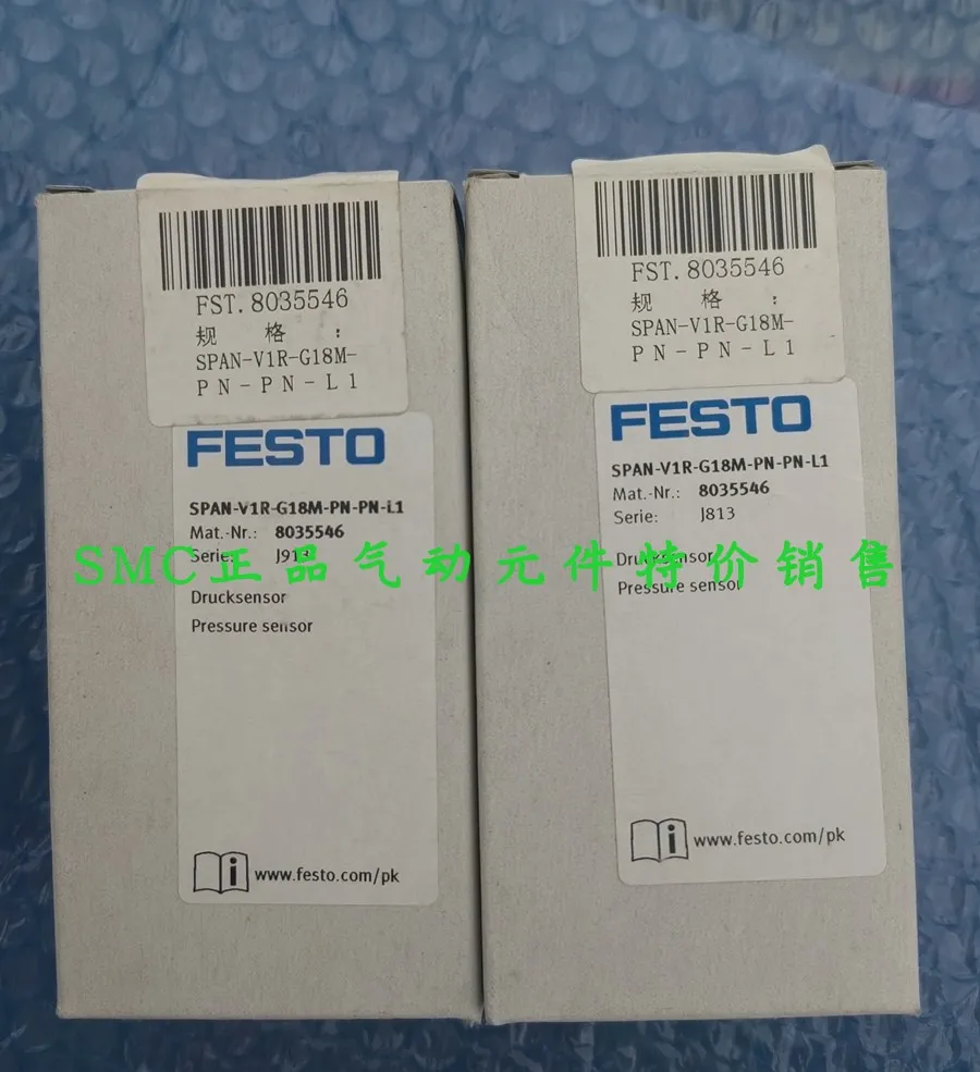 FESTO Festo Original Pressure Sensor SPAN-V1R-G18M-PN-PN-L1 8035546 In Stock.