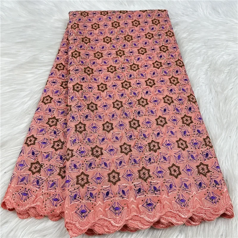 

5 ярдов с шарфом, швейцарская кружевная ткань, сухая кружевная вышивка, африканская 100% хлопчатобумажная ткань, швейцарская вуаль, кружево в Дубае, 18L191701