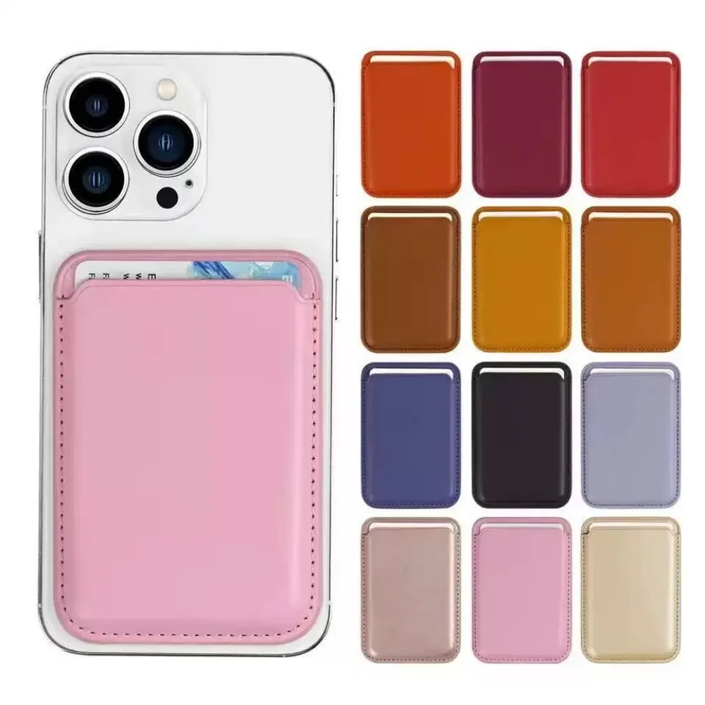Männer Leder Karte Brieftasche Frauen Telefon Magnetische Kreditkarte Halter Tasche Fall Brieftasche Karte Telefon Abdeckung Tasche Zubehör