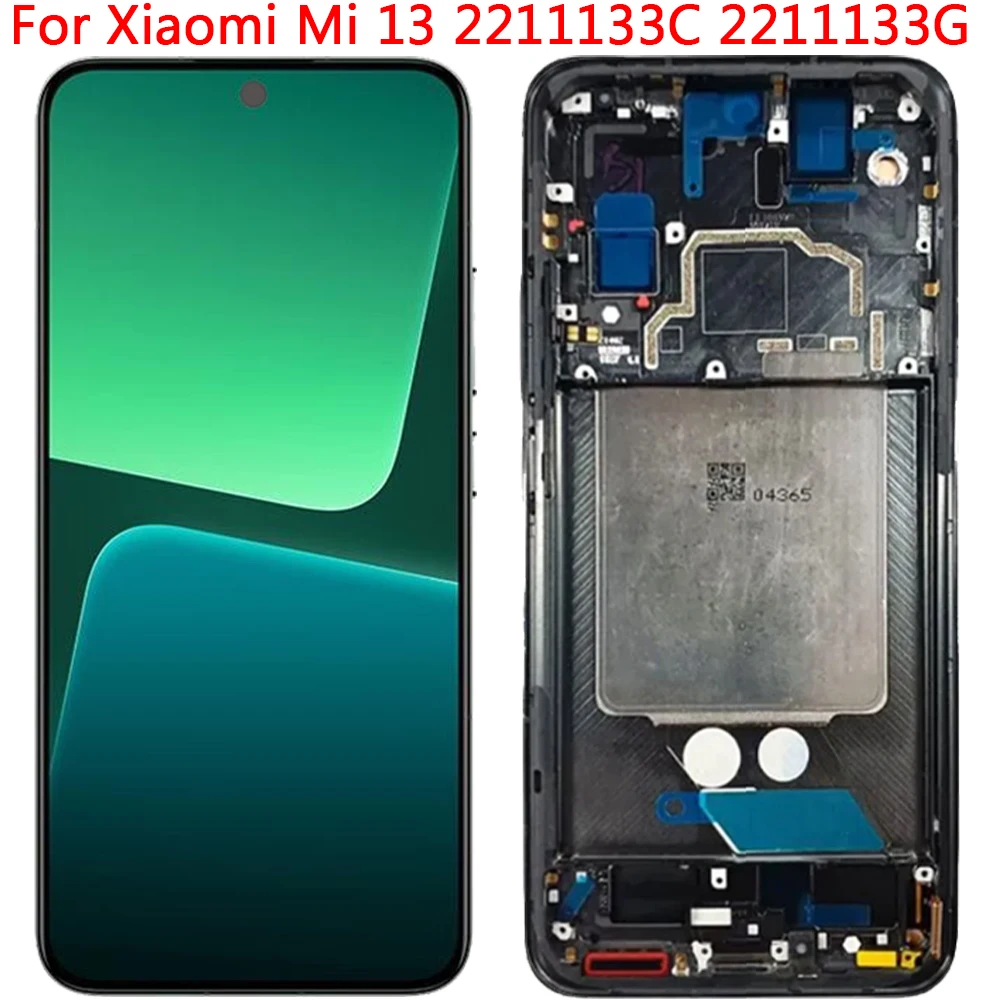 New Original AMOLED For Xiaomi Mi 13 LCD Display Touch Screen With Frame 6.36\