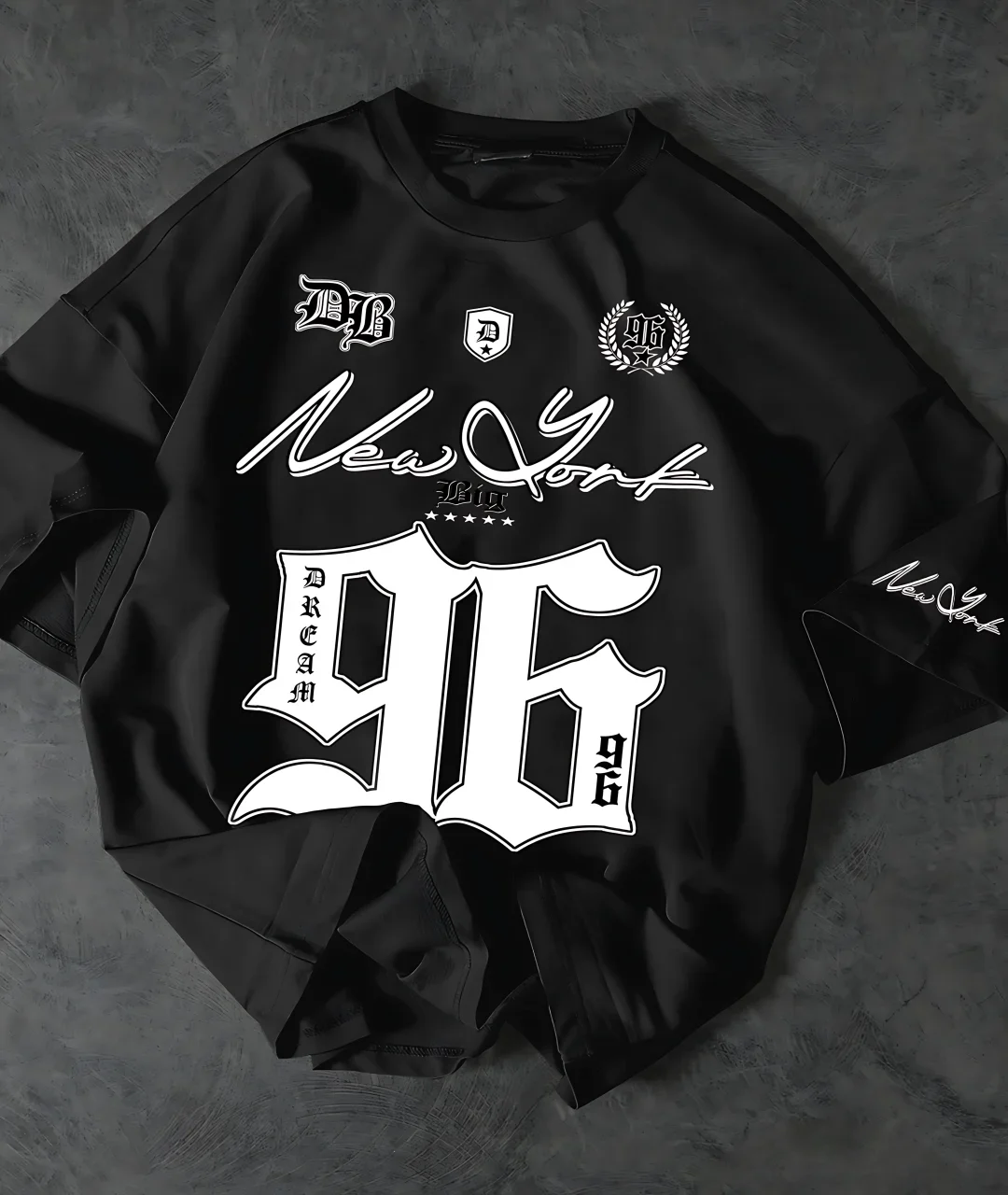 2025 nueva moda 96 Jersey con estampado Digital camiseta transpirable de cuello redondo Top deportivo de ocio de secado rápido al aire libre