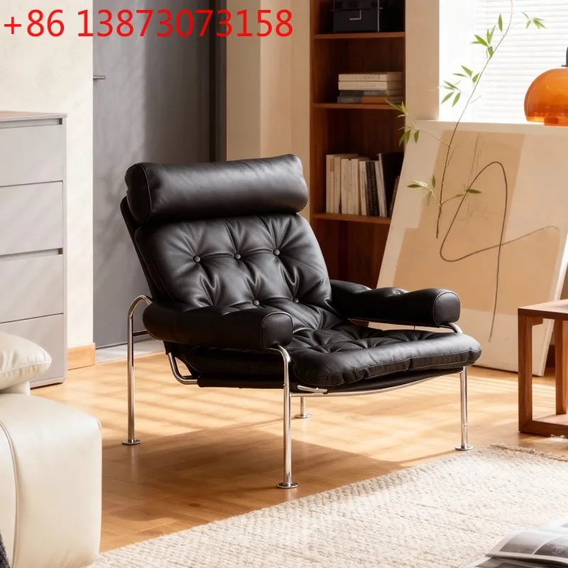 

Designer vintage rum lounge chair, Italian minimalist living room, small apartment, medieval Bauhaus-style single sofa chair