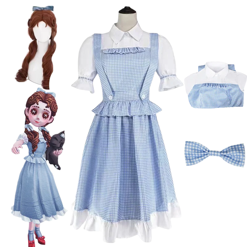 Game Identity Ⅴ Dorothy Cosplay Costume For Little Girl Dorothy Cosplay Costume Interpretation Star Lolita Dress Set For Women