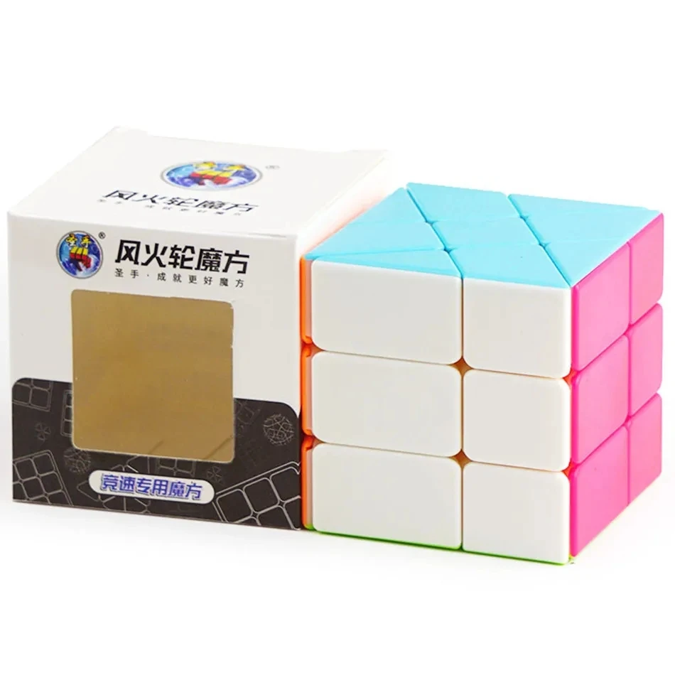Shengshou 3x3 Windmill Fisher Magic Cube Sengso 3x3x3 Puzzle Twist Cubo Magico Educational Cubes for kids