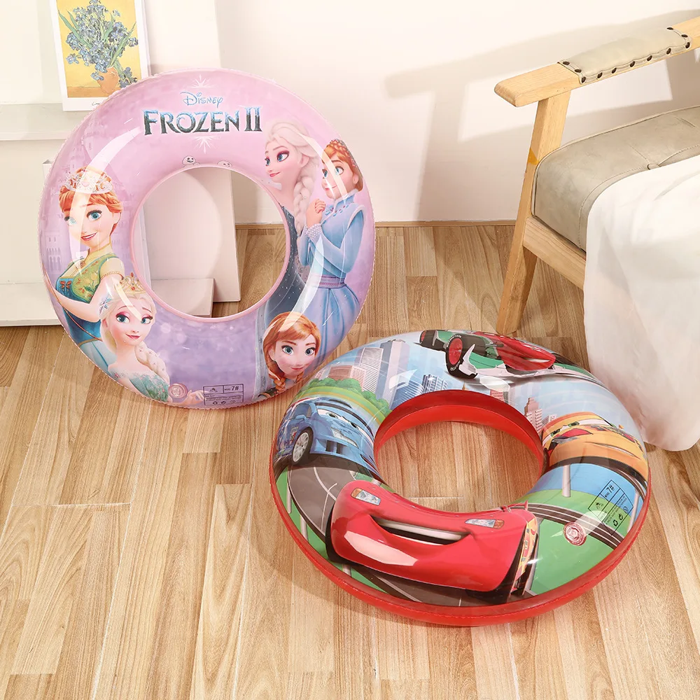 Anelli gonfiabili per feste d'acqua dei cartoni animati Disney Giocattoli Giocattolo gonfiabile in PVC spesso principessa Frozen per bambini