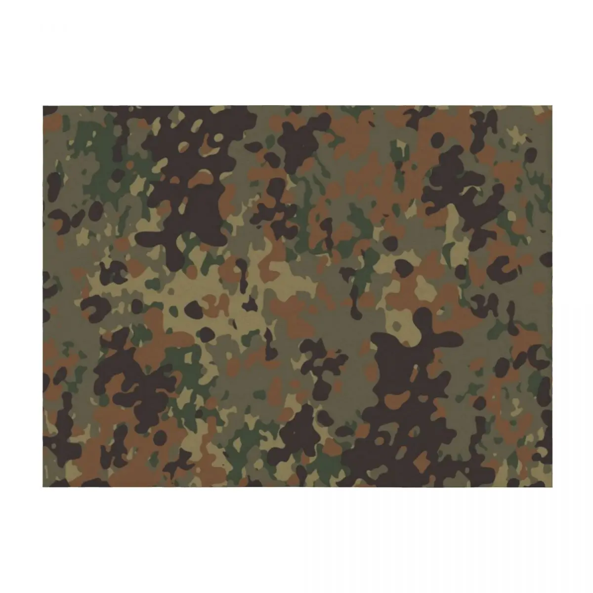

Flecktarn Pattern camouflage Throw Blanket funny gift Moving sofa bed Soft Blankets