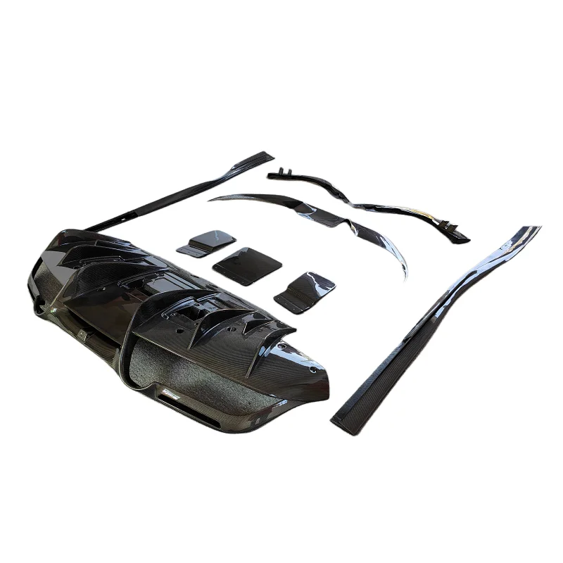 

3K настоящее углеродное волокно N-образный передний средний угол, боковые юбки, задний диффузор, комплект кузова для Ferrari F8 Spider Body Kit