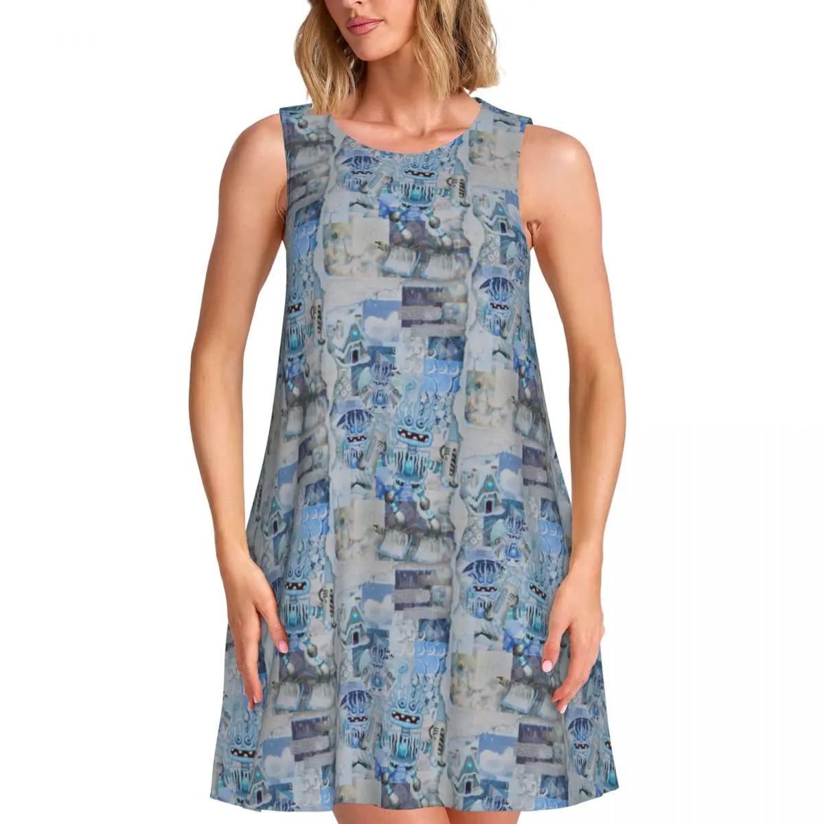 

Женское платье без рукавов My Singing Monsters на заказ, видеоигры с 3D принтом для отпуска, путешествий, пляжные платья без рукавов, платье