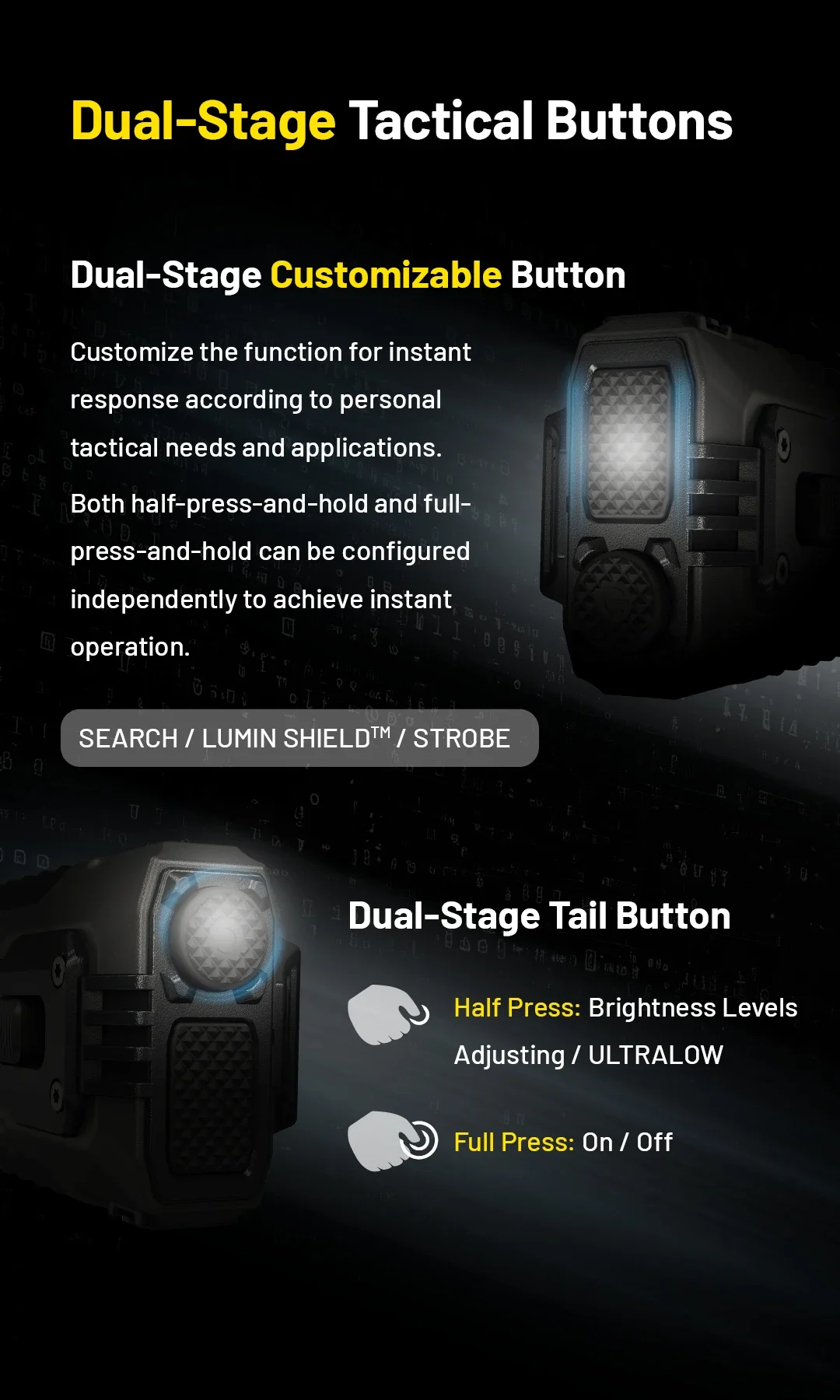 NITECORE EDC37 8000 lumens Strong light Ultimate Tactical EDC Flashlight