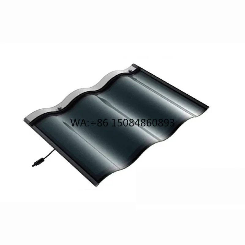 Curved Solar Roof Tiles Pv Panels for  BIPV Solar Roofing Panels Power Energy System Sheet Bipv Solar Roof Tile