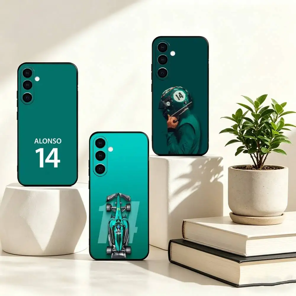 R-Racer F-Fernando A-Alonso Phone Case Black Silicone Soft For Samsung Galaxy A73,A72,A71,A70,A53,A52,A51
