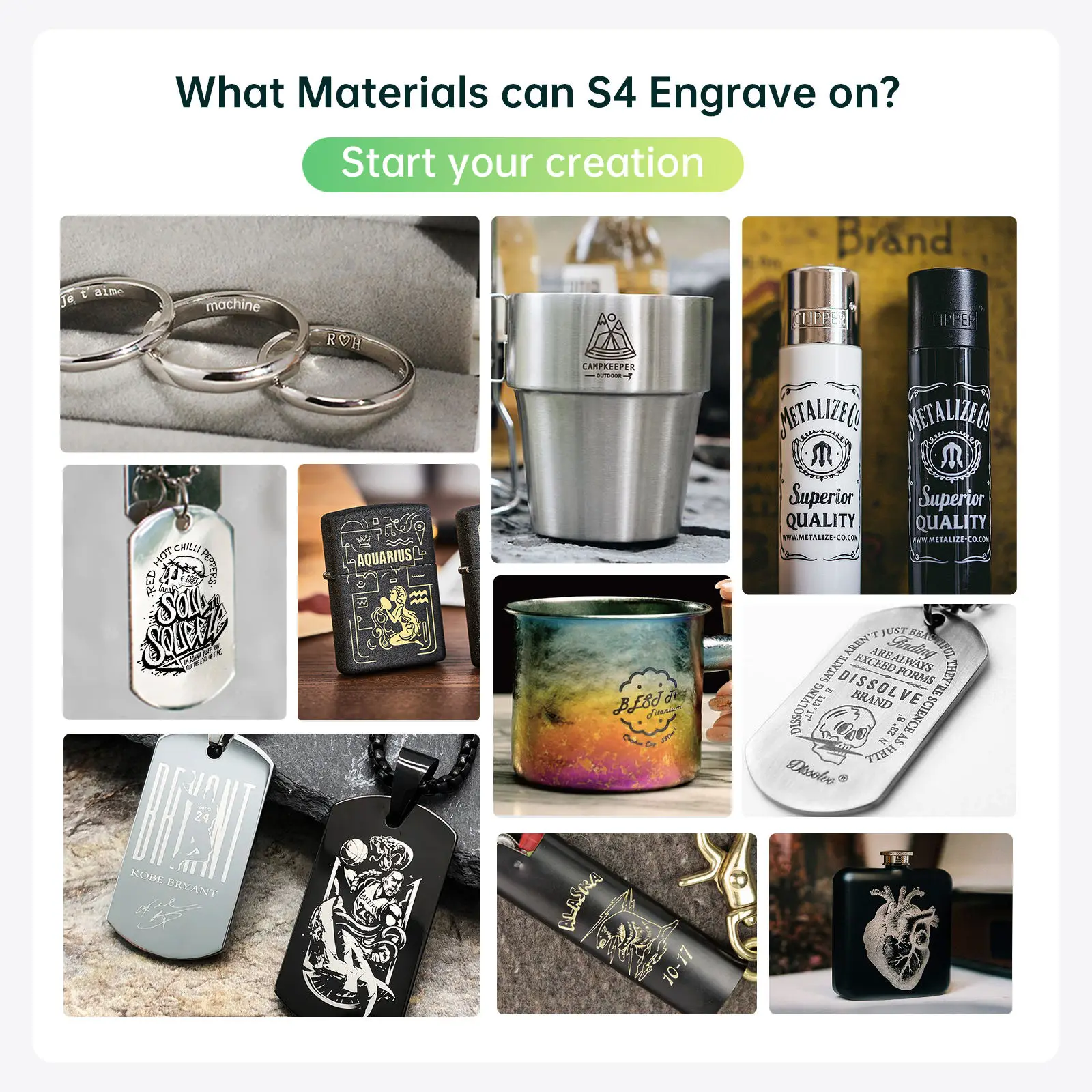 ماكينة الحفر بالليزر DAJA S4 من الألياف باستخدام الحاسب الآلي ماكينة الحفر بالليزر XTool الصغيرة لحالة قطع خشب جوز الهند الجديدة