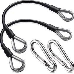 Gym Cable Extension For Home Gym Accessories For Tricep Pull Down And Leg Extensions Machine Fitness Rally Rope 1/2pcs