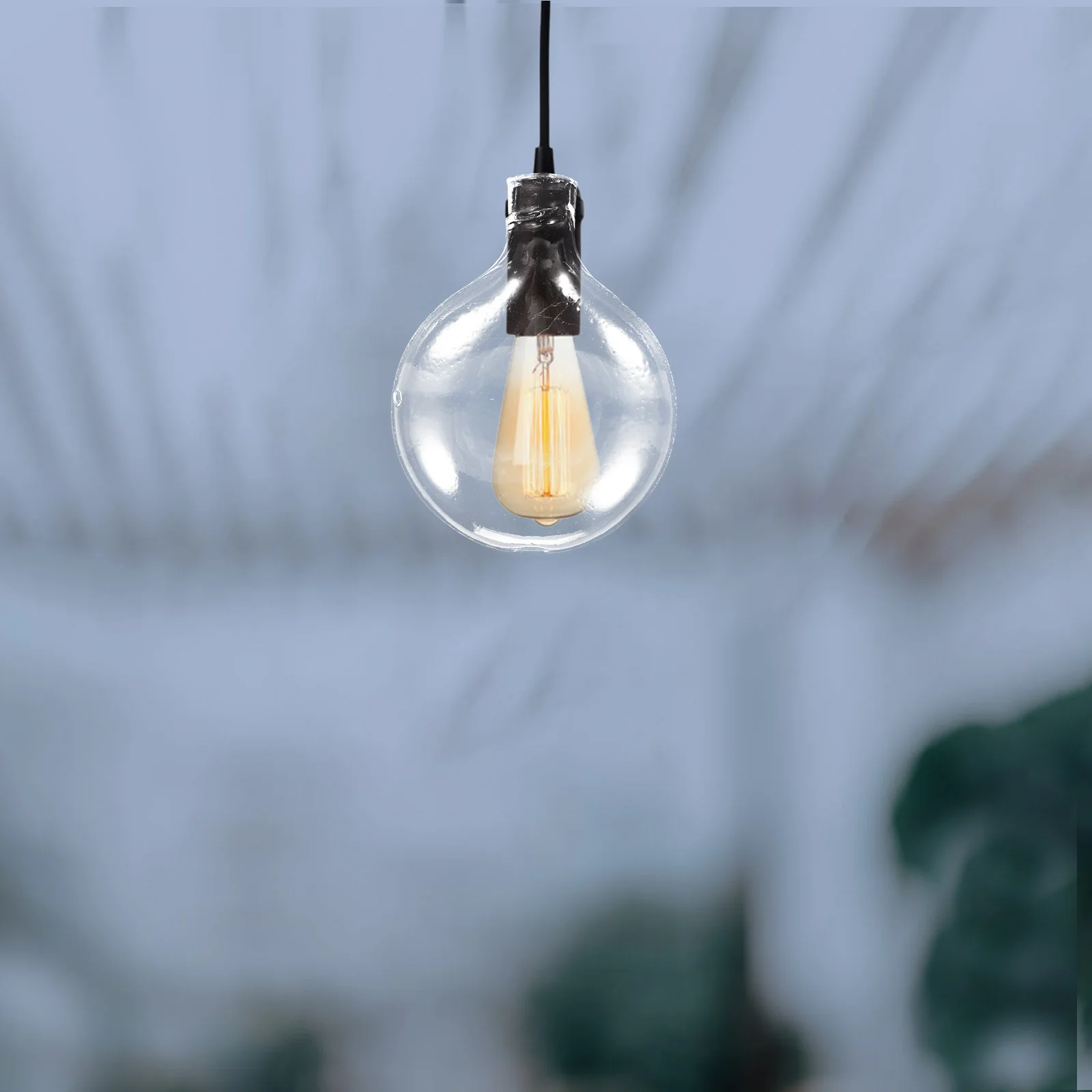 

2Pcs Clear Glass Lampshade Replacement Pendant Light Shade Ceiling Lamp Cover Modern Transparent Lamp Shade Lampshade