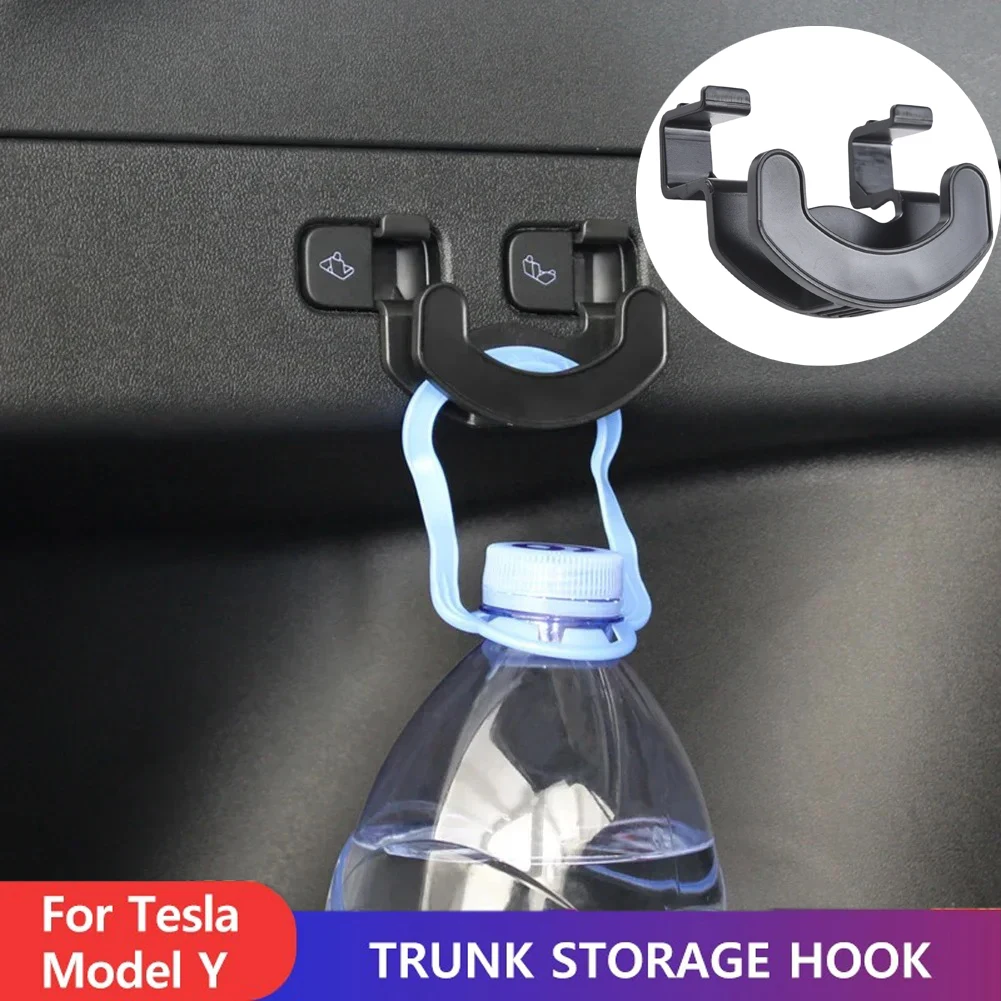 

Крючок в багажник для Tesla Model Y 2017-2024, коробка для перчаток, крючок для сумки для покупок, прочный несущий багажник для хранения автомобильных аксессуаров