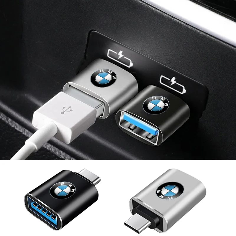 Fashion Car Type-C To USB Interface Mini Converter Charging Adapter For BMW M E34 E36 E60 E90 E46 E39 E70 F10 F20 F30 X5 X6 X1