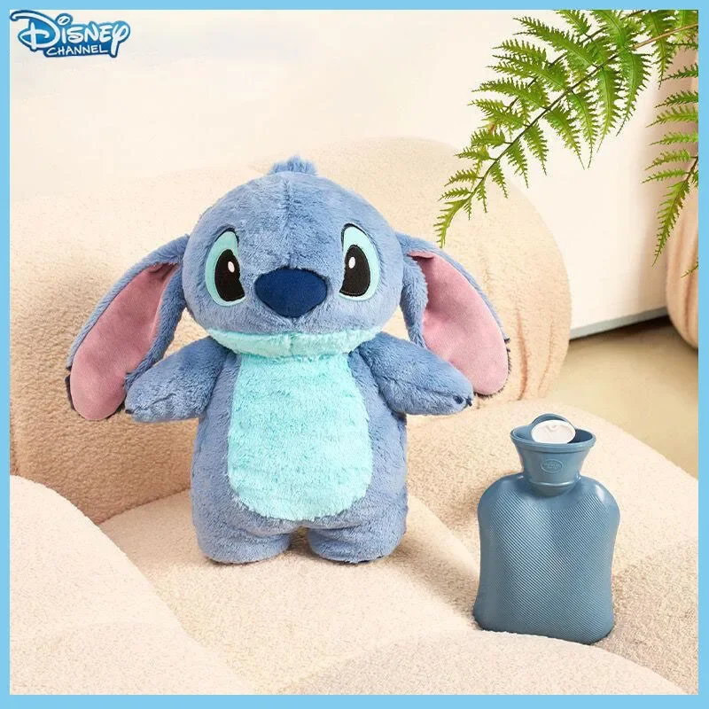 

Disney Water Injection Hot Water Bottles Cartoon Lots-o-Huggin Bear Stitch Angel Modeling Soft Warm Hand Treasure Hot-water Bags