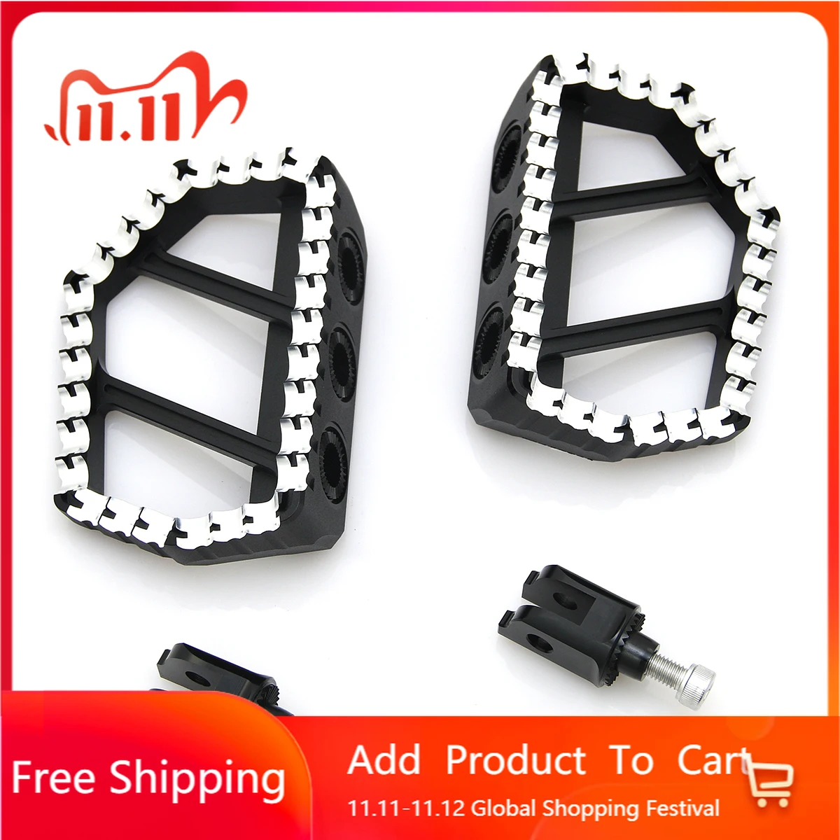 

STLF Industrial Rugged MX-styled Mini Footboards for Softail Street Bob FXBB Breakout 114 FXBRS Sport Glide FLSB 2018-up