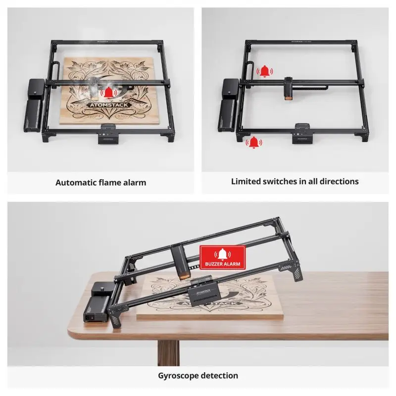 ATOMSTACK A70 X70 Max Dual Laser Engraving Machine 70W/35W Changing 850x800mm 8s Focus Lazer Engraver Cutter with Air Assist Kit