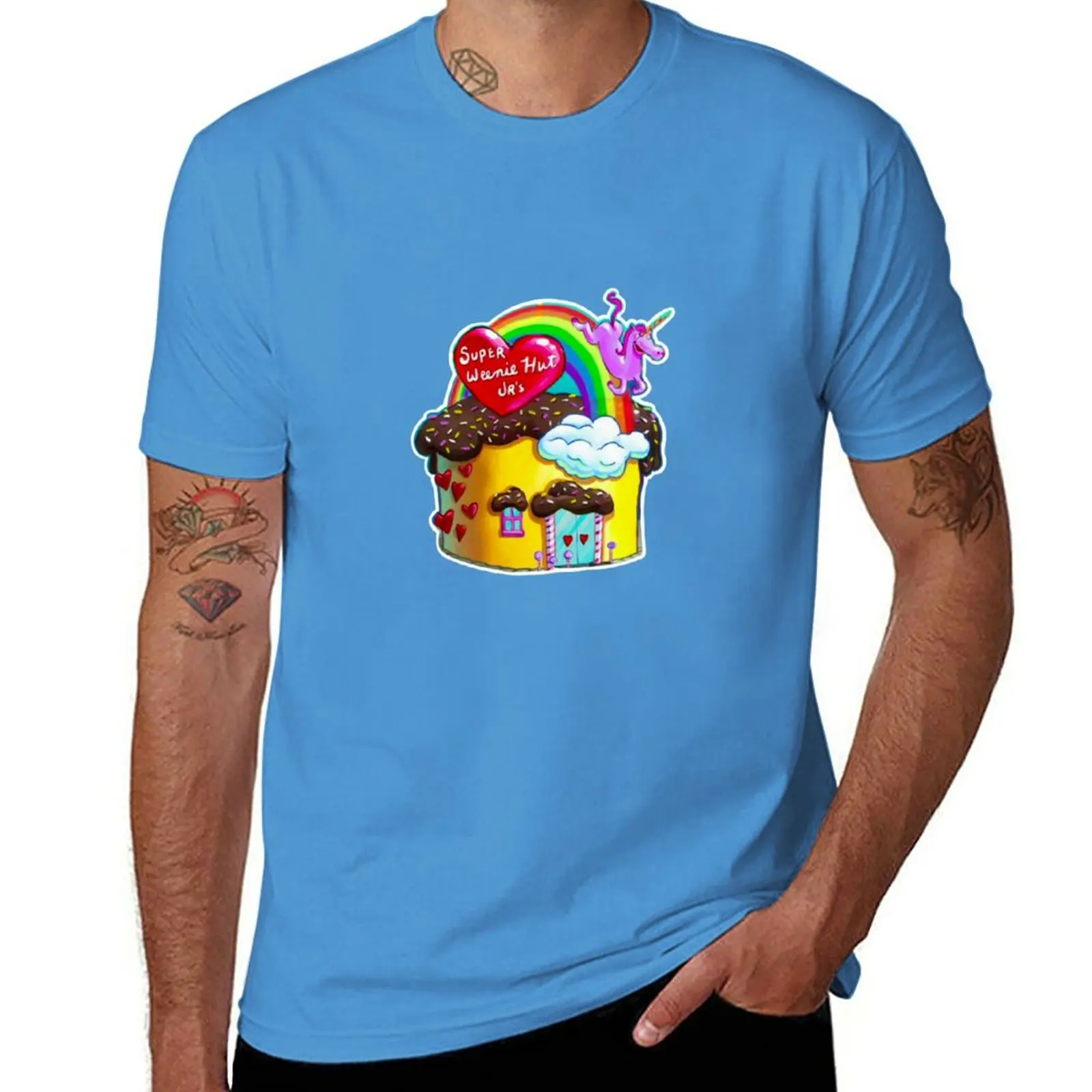 New Super Weenie Hut Jr. T-Shirt vintage t shirt Blouse men graphic t shirts