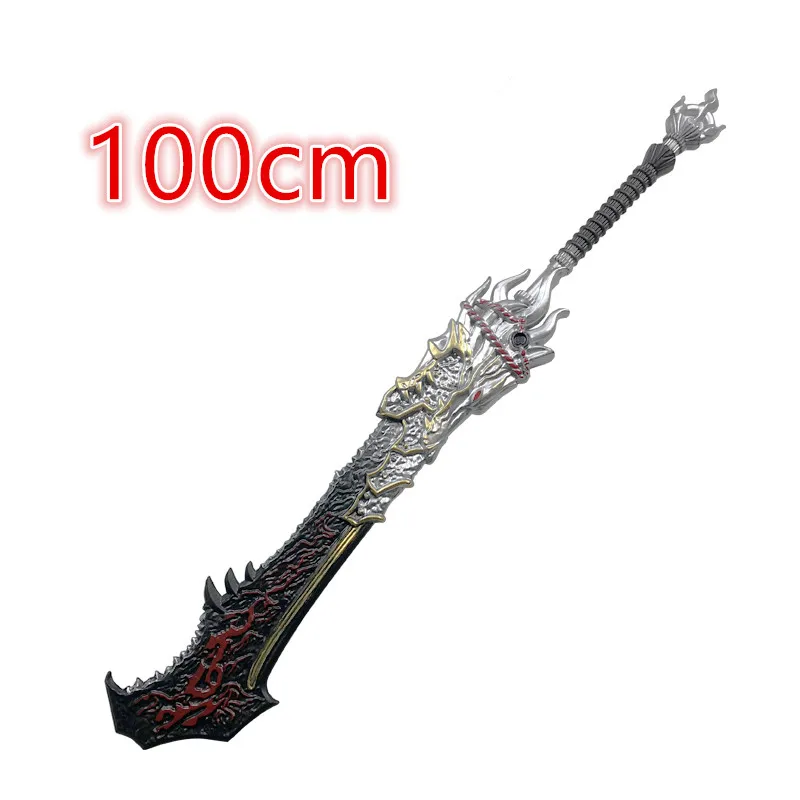 

Game Naraka Bladepoint Sword 1:1 Cosplay Wolf Lord Broadblade Cosplay Safety PU Weapons Halloween Role Playing Model Toy 100cm